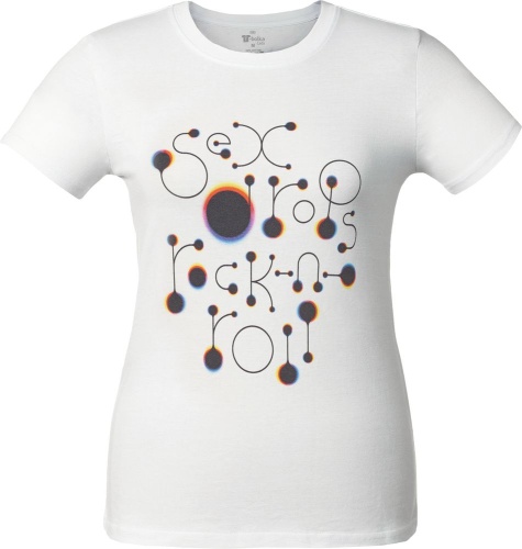 Футболка женская No Drugs, белая Футболка женская No Drugs, белая