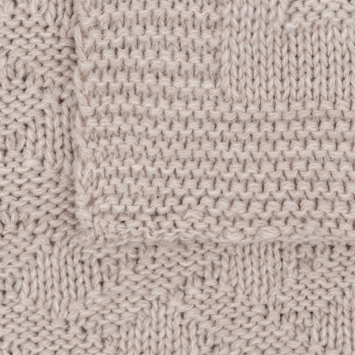 Плед Snippet, бежевый меланж фото 5