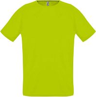 Футболка унисекс Sporty 140, зеленый неон