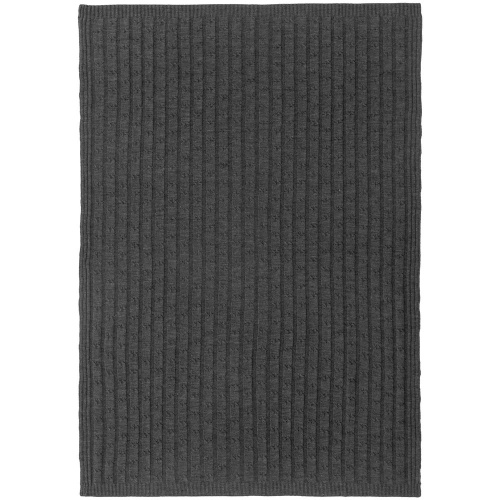 Плед Trenza, темно-серый фото 5