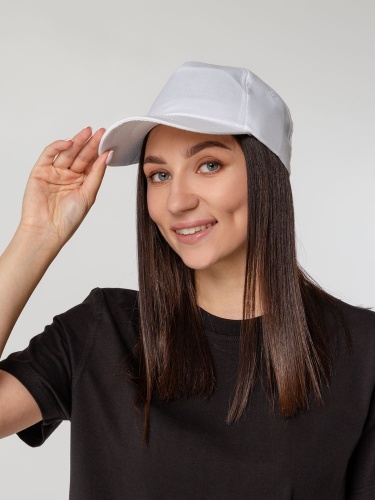 Бейсболка Unit First, белая фото 4