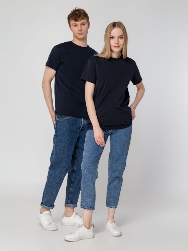 Футболка унисекс T-Bolka 160, темно-синяя фото 12