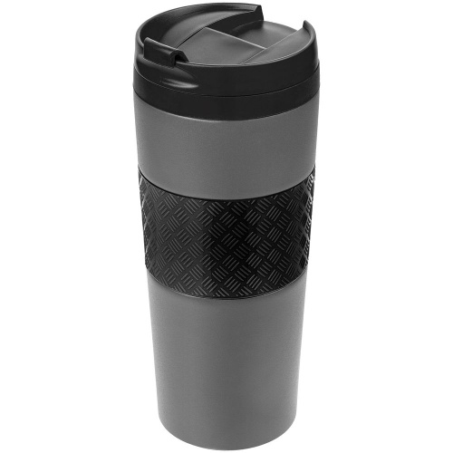 Термостакан Hard Work, вакуумный, темно-серый (графит) фото 3