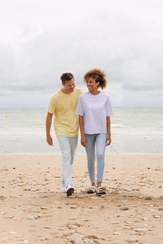 Футболка оверсайз мужская Boxy Men, сиреневая фото 6