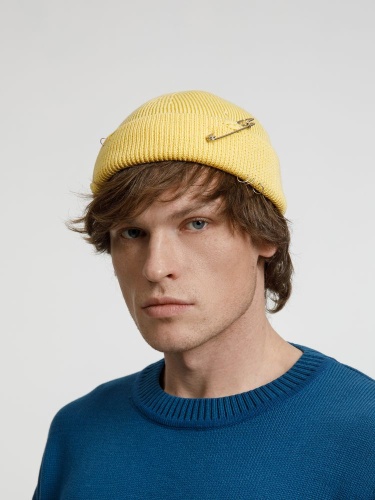 Шапка Pricker, желтая (попкорн) фото 4