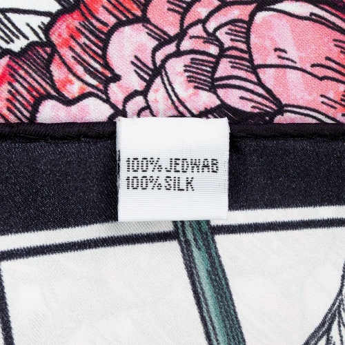 Платок шелковый Delicate, пионы фото 5 Платок шелковый Delicate, пионы фото 5