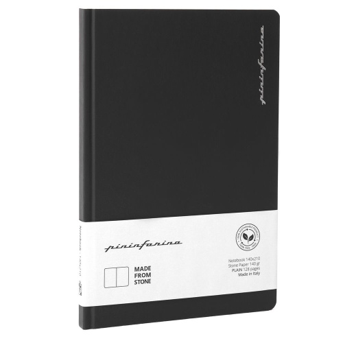 Тетрадь из каменной бумаги Stone Paper, черная, в линейку фото 3