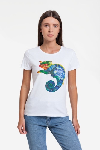 Футболка женская «Вангуана», белая Футболка женская «Вангуана», белая