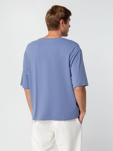 Футболка унисекс оверсайз Street Vibes, синяя (лавандовая) фото 7