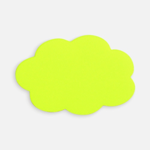 Наклейка тканевая Lunga Calum, L, желтый неон