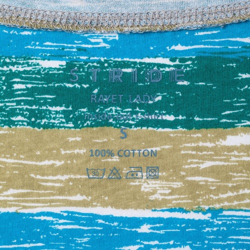 Футболка женская Rayet Lady двусторонняя, голубая с зеленым фото 6