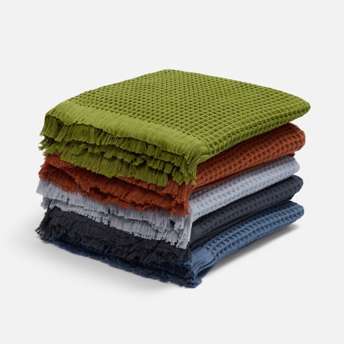 Плед вафельный Elenglect, светло-серый фото 6