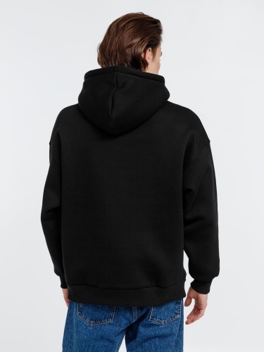 Худи оверсайз унисекс Go Easy, черное фото 3 Худи оверсайз унисекс Go Easy, черное фото 3