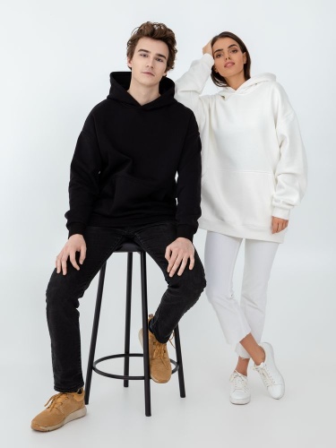 Худи Kulonga Oversize, ver.1, молочно-белое фото 7 Худи Kulonga Oversize, ver.1, молочно-белое фото 7