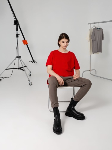 Футболка унисекс Kosmos 1.0, красная фото 3