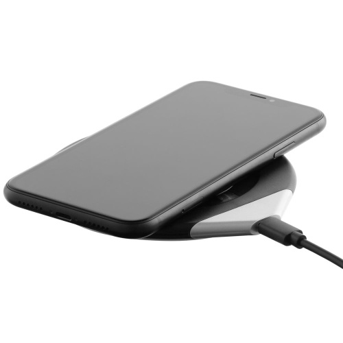 Кружка с подогревом и беспроводной зарядкой dualBase, черная фото 4