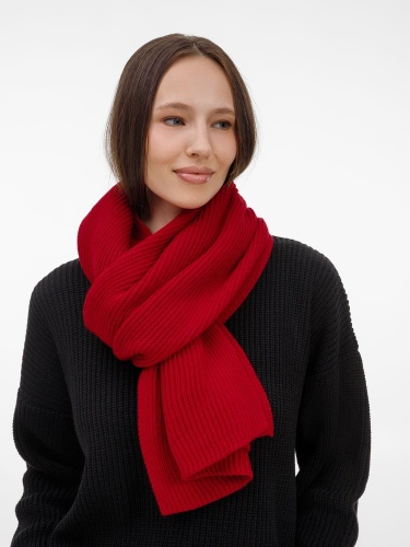 Шарф Nobilis Mono, красный фото 3