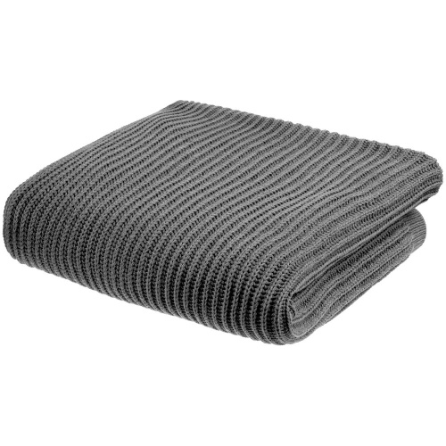 Плед Shirr, серый меланж фото 6