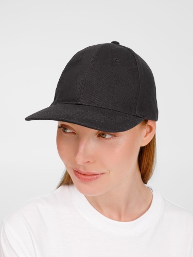 Бейсболка Buffalo, темно-серая (графит) фото 3 Бейсболка Buffalo, темно-серая (графит) фото 3