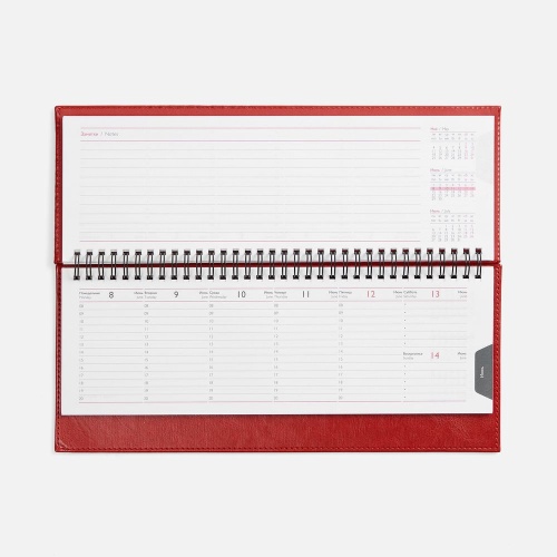 Планинг Faro, датированный, красный фото 3