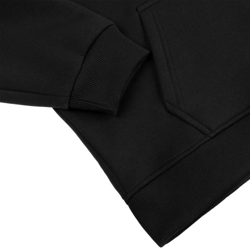 Худи детское оверсайз Junipero, черное фото 2 Худи детское оверсайз Junipero, черное фото 2