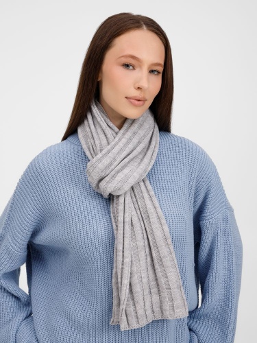 Шарф Metelitsa, серебристо-серый меланж фото 3