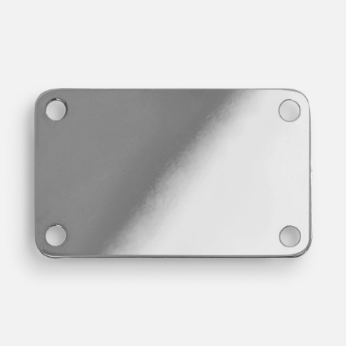 Шильдик металлический Furo, серебристый глянцевый Шильдик металлический Furo, серебристый глянцевый