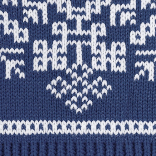 Шапка Onego, синяя (джинс) фото 4