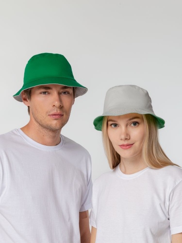 Панама Summer двусторонняя, зеленая с серым фото 9 Панама Summer двусторонняя, зеленая с серым фото 9