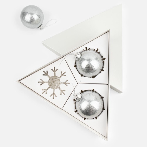 Набор Finery Trio, серебристый Набор Finery Trio, серебристый