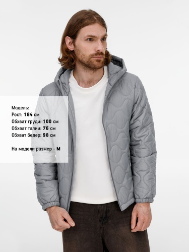Куртка унисекс Tarnaby, светло-серая фото 4 Куртка унисекс Tarnaby, светло-серая фото 4