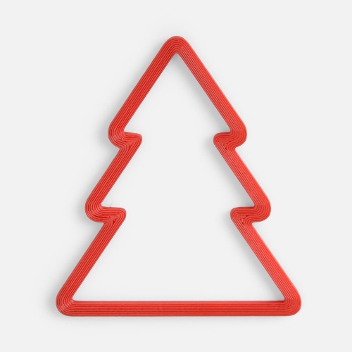 Подвеска «Елочка», 3D-печать, красная фото 2 Подвеска «Елочка», 3D-печать, красная фото 2