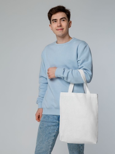 Сумка для покупок Linne, белая фото 7 Сумка для покупок Linne, белая фото 7