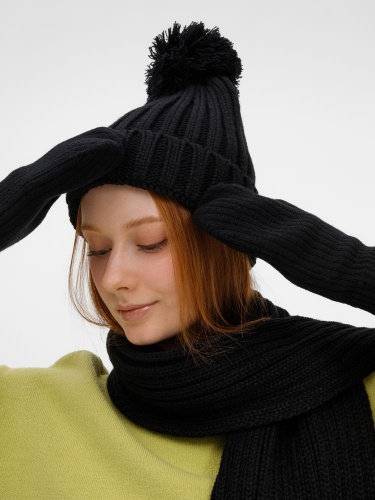 Шапка HappyGo, черная фото 3