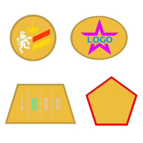 Шеврон из габардина Gabo L, желтый фото 2