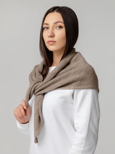 Косынка Dalia, светло-коричневая фото 8