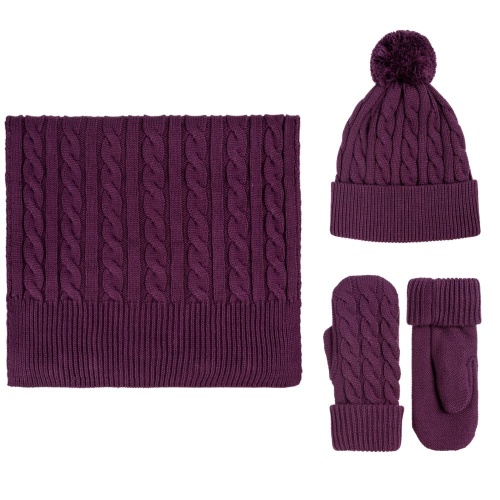 Шапка Heat Trick, баклажановая фото 5 Шапка Heat Trick, баклажановая фото 5