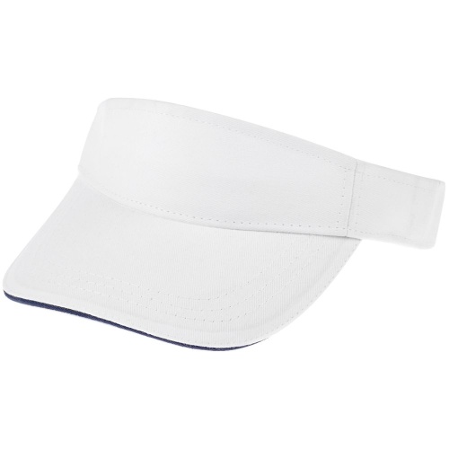 Козырек Active, белый с темно-синим кантом Козырек Active, белый с темно-синим кантом