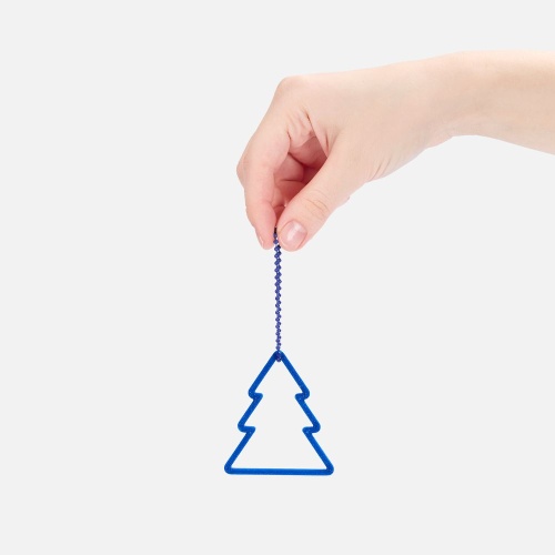 Подвеска «Елочка», 3D-печать, синяя фото 3