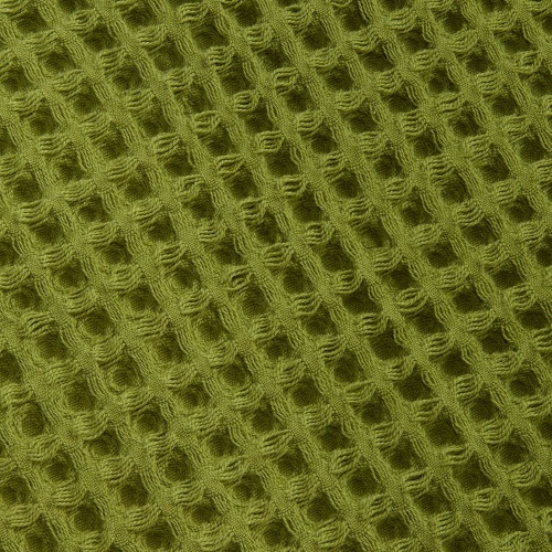 Плед вафельный Elenglect, зеленый фото 4