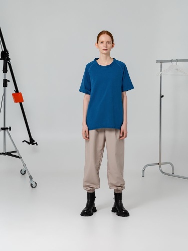 Футболка унисекс Vozduh 1.0, синяя фото 3