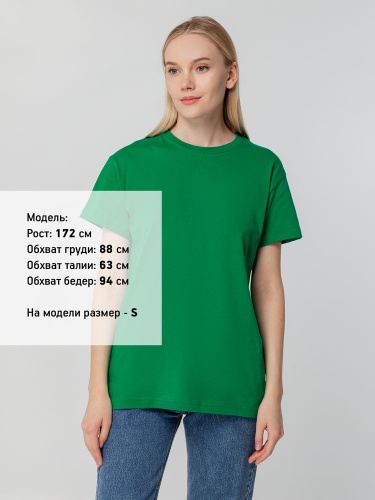 Футболка унисекс T-bolka 140, темно-зеленая фото 7