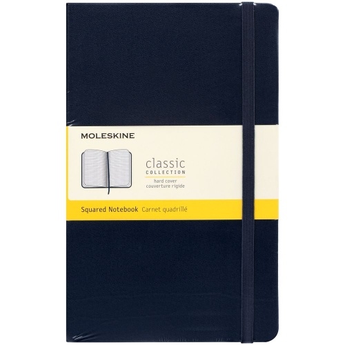 Записная книжка Moleskine Classic Large, в клетку, синяя фото 11 Записная книжка Moleskine Classic Large, в клетку, синяя фото 11