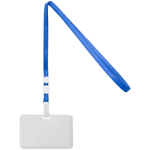 Карман для бейджа с лентой Indicate, синий Карман для бейджа с лентой Indicate, синий