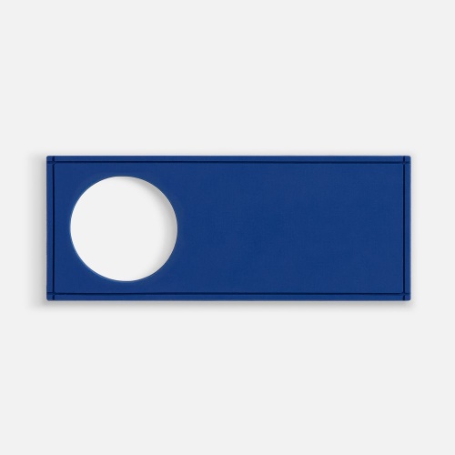 Лейбл из ПВХ с вырубкой «Круг», синий Лейбл из ПВХ с вырубкой «Круг», синий