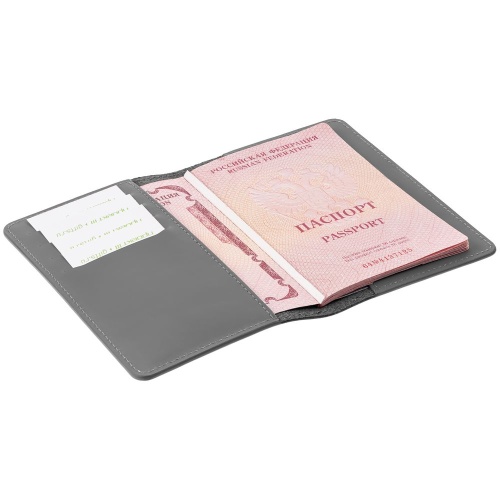 Обложка для паспорта Alaska, серая фото 5