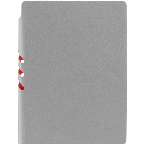 Ежедневник Flexpen, недатированный, серебристо-оранжевый фото 5