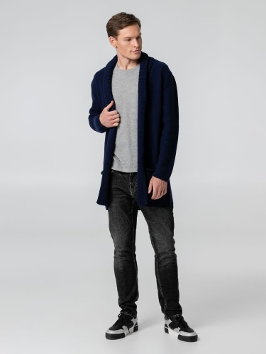 Кардиган мужской с пуговицами Free Flow, синий Кардиган мужской с пуговицами Free Flow, синий