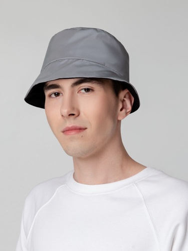 Панама Manifest из светоотражающей ткани, серая фото 10 Панама Manifest из светоотражающей ткани, серая фото 10