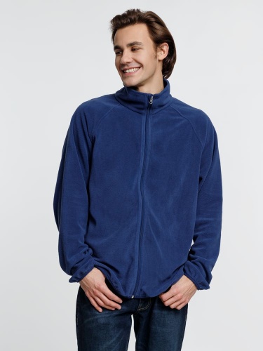 Куртка флисовая унисекс Fliska, темно-синяя фото 4 Куртка флисовая унисекс Fliska, темно-синяя фото 4